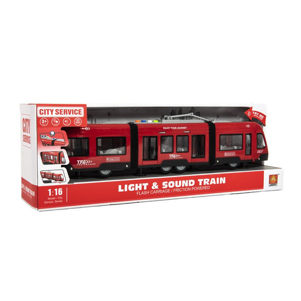 TEDDIES Električka / Vlak 44cm na zotrvačník