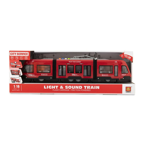 TEDDIES Električka / Vlak 44cm na zotrvačník