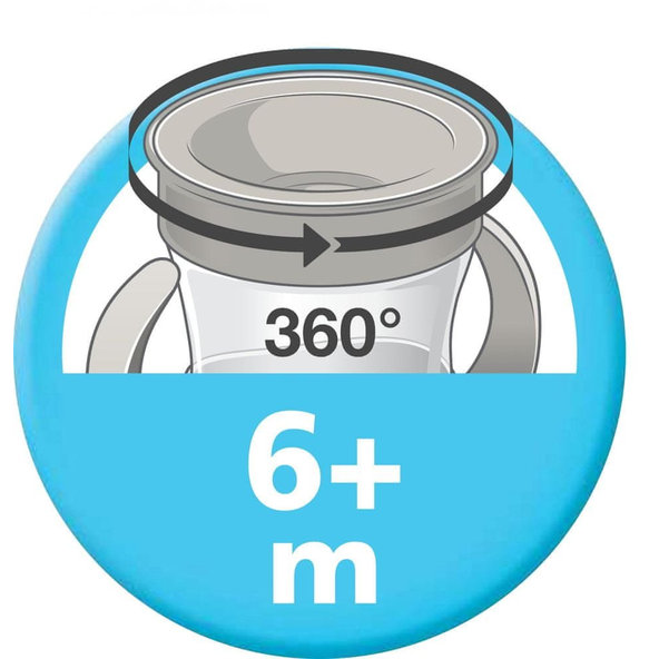 NUK Hrnček Mini Magic Cup 160 ml červený