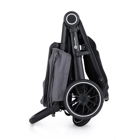 PETITE&MARS Kočík Street+ RWS Black Rose Pink Complete