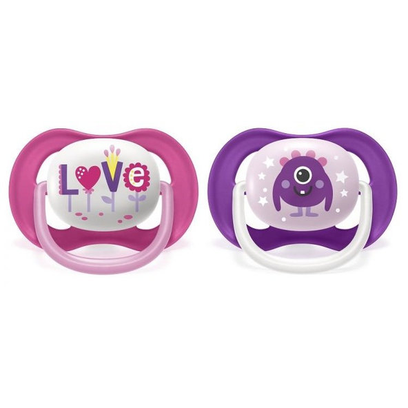 Philips AVENT Cumlík Ultra air play 6-18m dievča 2 ks