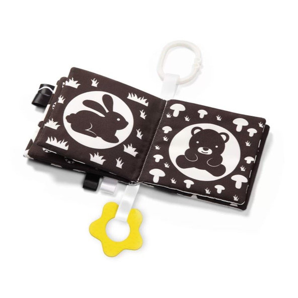 BABYONO Knižka na hranie Black&White