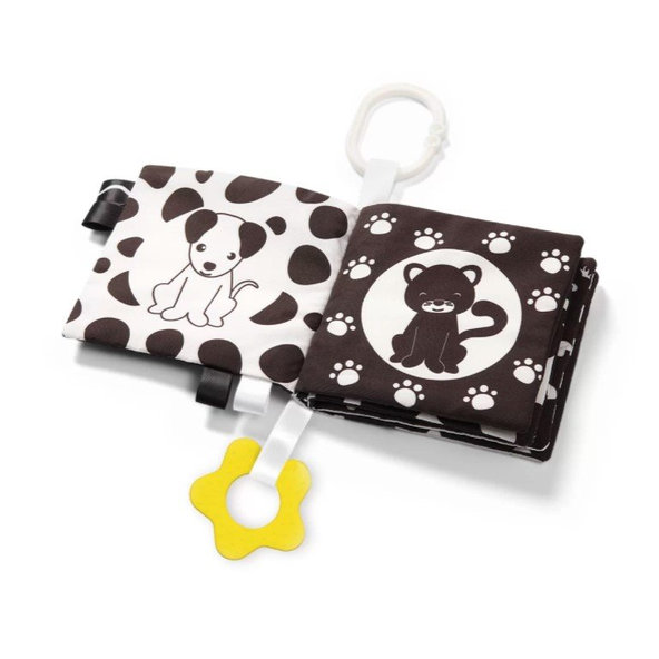 BABYONO Knižka na hranie Black&White