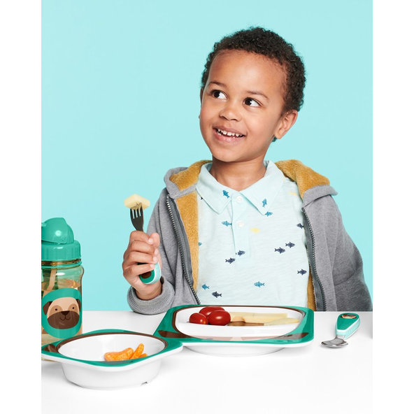 SKIP HOP Zoo Hrnček so slamkou PP bez PVC a BPA Mopslík 12 m+