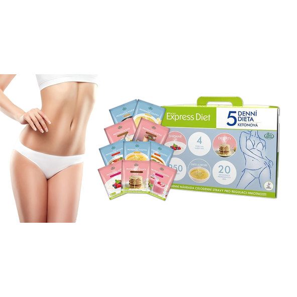 EXPRESS DIET 5 dňová diéta Proteínová 950 kcal/deň instantné jedlá, vrecúška 20ks