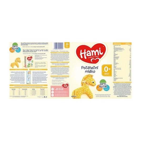 HAMI Počiatočné dojčenské mlieko (od narodenia), 1x600 g