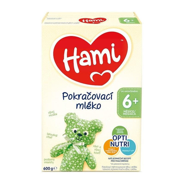 HAMI Následné dojčenské mlieko (od 6 m) 1x600 g