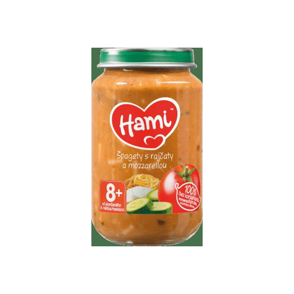 HAMI Špagety s paradajkami a mozarellou (200 g) - zeleninový príkrm