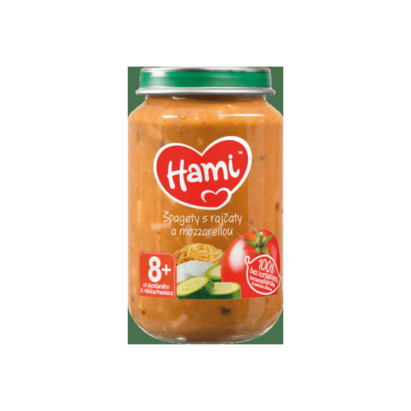HAMI Špagety s paradajkami a mozarellou (200 g) - zeleninový príkrm