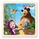 BINO Máša a medveď puzzle s myškou 20x20 cm