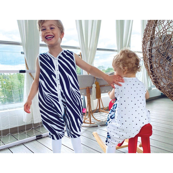 MOTHERHOOD Vak spací mušelínový s nohavicami Grey Classics 1-1,5 r 0,5 tog