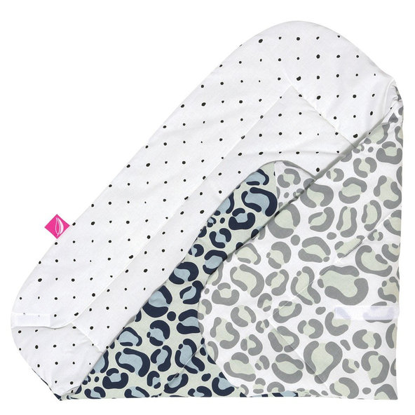 MOTHERHOOD Zavinovačka bavlnená s kokosovou vložkou Dark Blue Ocelot