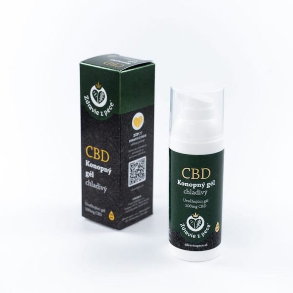 Zdravie z pece CBD Konopný gél chladivý emulzný, mentolový 1x50 ml