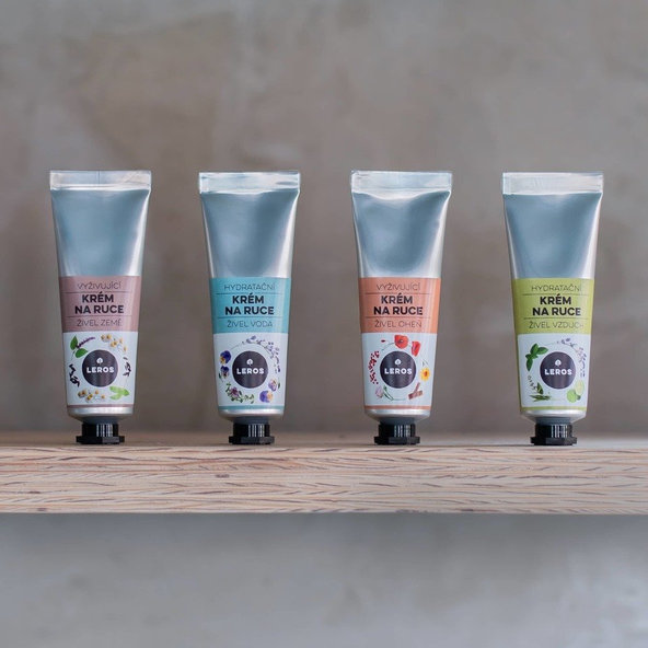 LEROS HYDRATACNY KREM NA RUKY ŽIVEL VZDUCH s mätou a bergamotom 1x30 ml