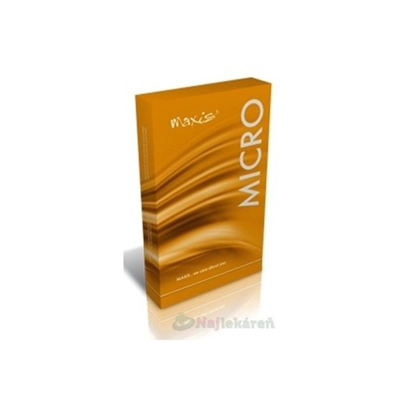 MAXIS MICRO STEHENNÉ PANČUCHY NEKĹZAVÉ, veľkosť 5, svetlé, normálne, bez špice, s lemom