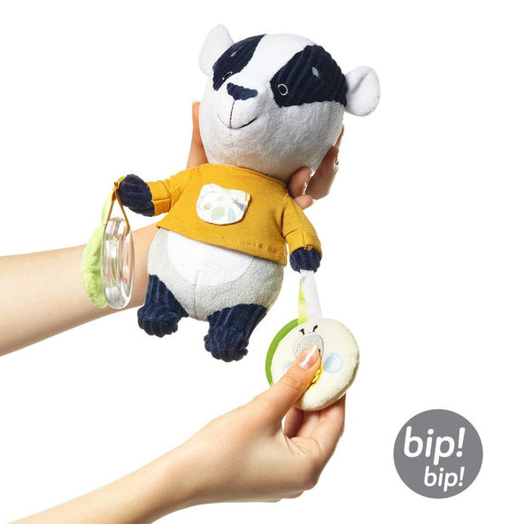 BABYONO Hračka závesná edukačná jazvec Edmund, 0m+