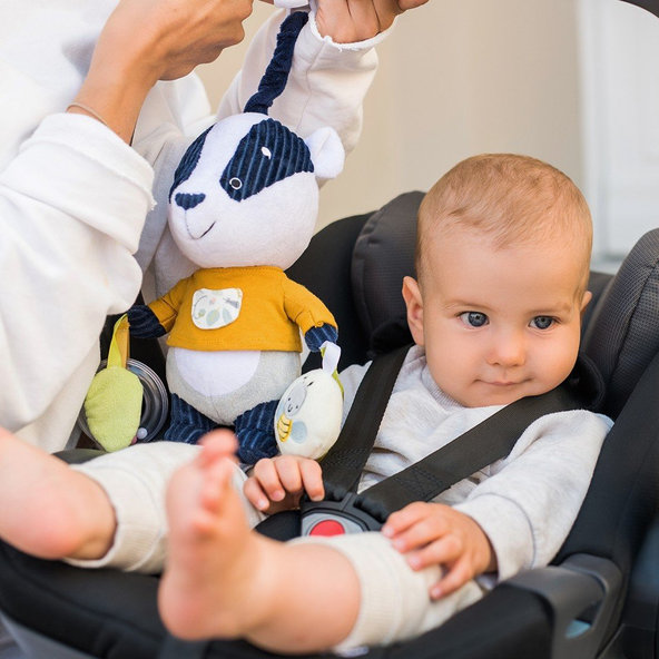 BABYONO Hračka závesná edukačná jazvec Edmund, 0m+