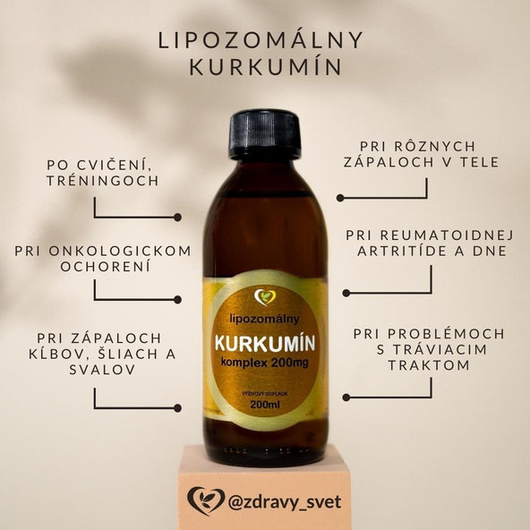 Zdravý svet Lipozomálny KURKUMÍN 1x200 ml