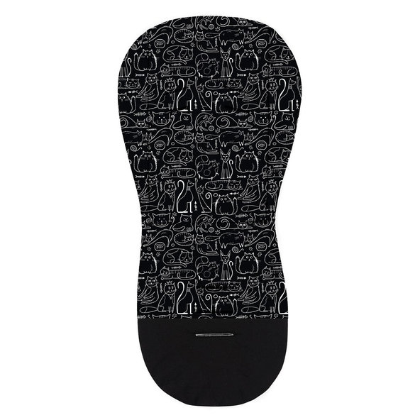 PETITE&MARS Vložka do kočíka Foamy Black Cats