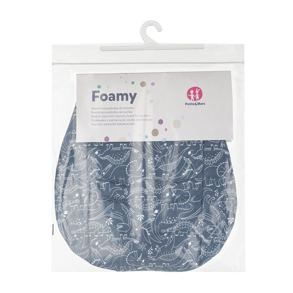 PETITE&MARS Vložka do kočíka Foamy Blue Lama