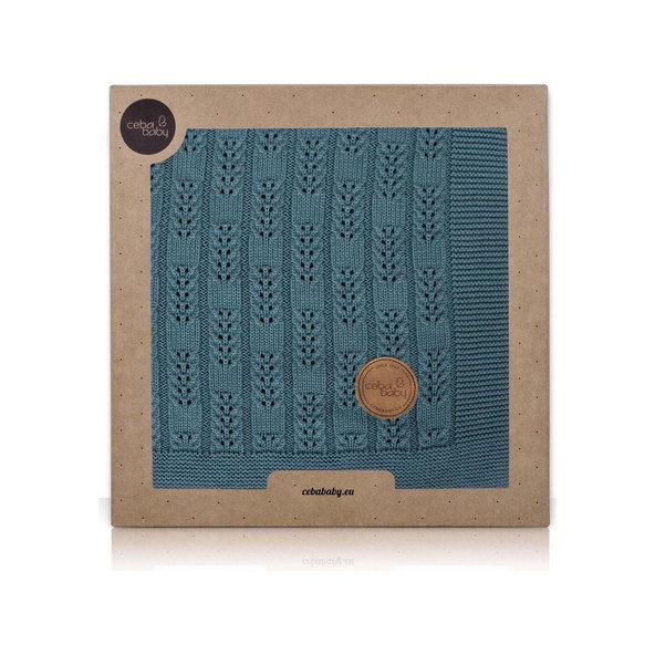 CEBA Deka pletená v darčekovom balení 90 x 90 Rybia kosť Malibu