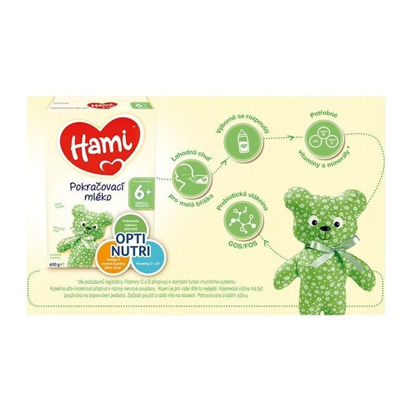 HAMI Následné dojčenské mlieko (od 6 m) 1x600 g