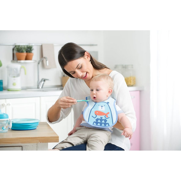 Podbradník bavlnený nepremokavý, 3ks - ružový