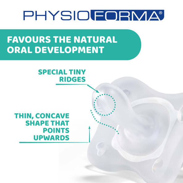 CHICCO Cumlík celosilikónový Physio Mini Soft 2 ks dievča, 2-6m