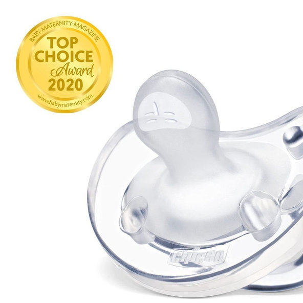 CHICCO Cumlík Physio Soft celosilikónový (12 m+)