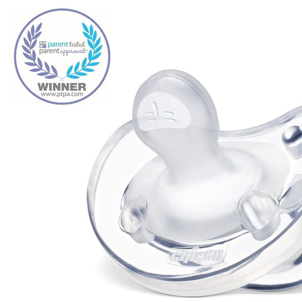 CHICCO Cumlík Physio Soft celosilikónový dievča (16-36 m)