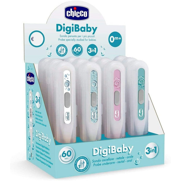 CHICCO Teplomer digitálny Digi Baby mint 0m+