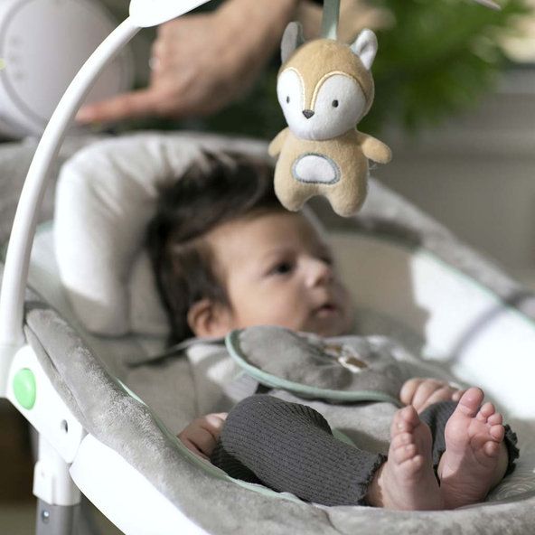 INGENUITY Hojdačka vibrujúca s melódiou USB Dual-Direction AnyWay Sway™  Ray™ 0+, do 9 kg