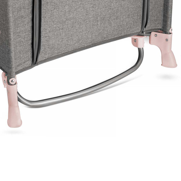 KINDERKRAFT Postieľka cestovná Joy s doplnkami Pink