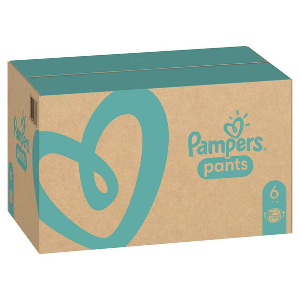 PAMPERS Pants 6 Active Baby Dry 132 ks (15+ kg) MESAČNÁ ZÁSOBA - plienkové nohavičky
