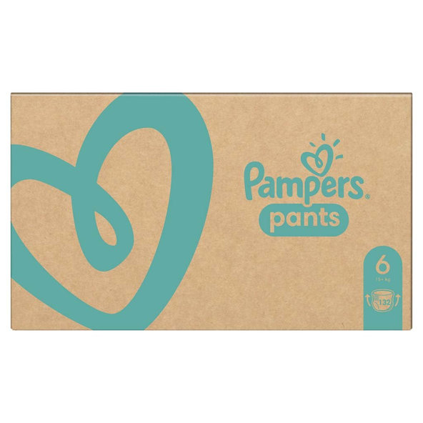 PAMPERS Pants 6 Active Baby Dry 132 ks (15+ kg) MESAČNÁ ZÁSOBA - plienkové nohavičky