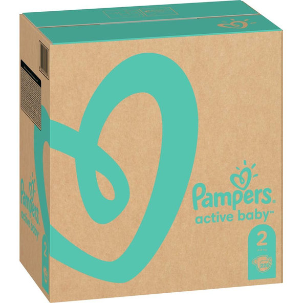 PAMPERS Active Baby jednorazové plienky veľ. 2, 228 ks, 4-8 kg
