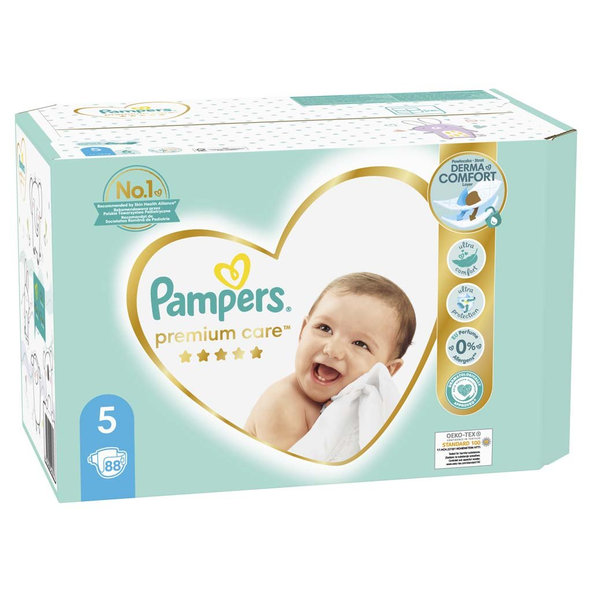 PAMPERS Premium Care 5 Junior 88 ks (11-16 kg) MEGA BOX - jednorazové plienky