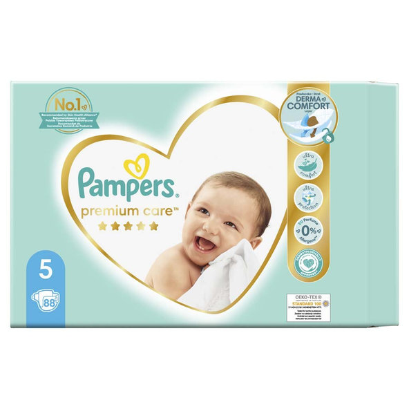 PAMPERS Premium Care 5 Junior 88 ks (11-16 kg) MEGA BOX - jednorazové plienky