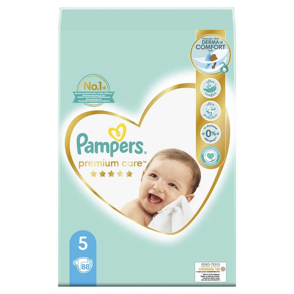 PAMPERS Premium Care 5 Junior 88 ks (11-16 kg) MEGA BOX - jednorazové plienky