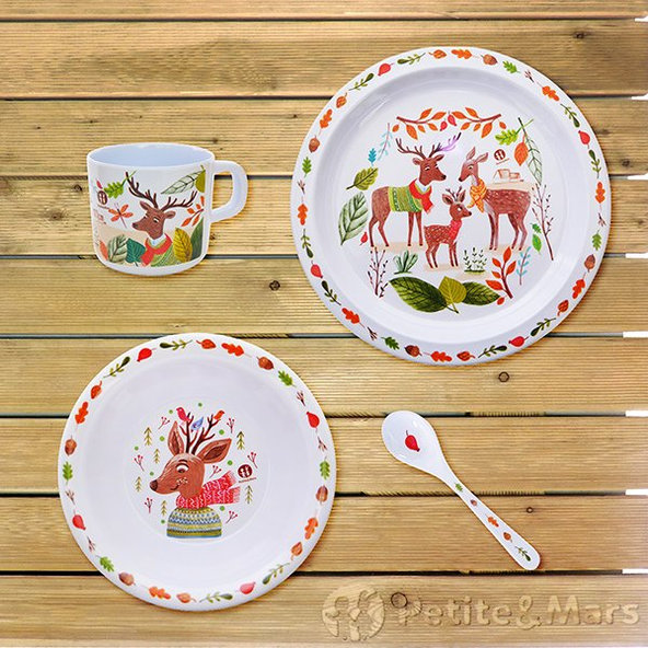 PETITE&MARS Miska melamínová - jeleň