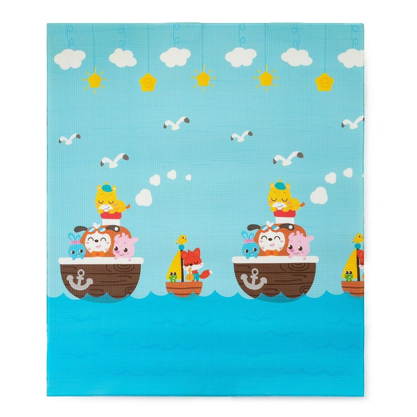 PETITE&MARS Podložka na hranie Joy Max 180x150x1,5 cm Giraffe