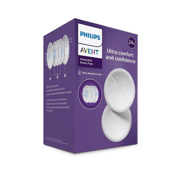 Philips AVENT Vložky do podprsenky jednorazové 24 ks