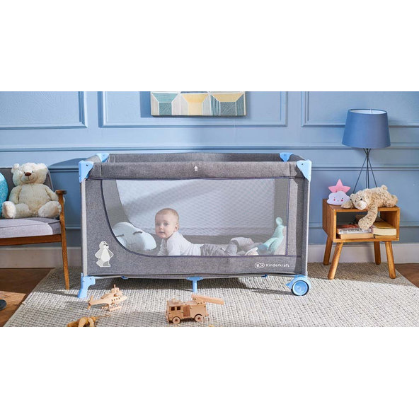 KINDERKRAFT Postieľka cestovná Joy Pink