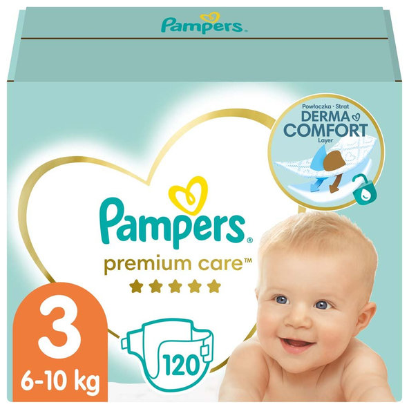 PAMPERS Plienky Premium Care 3 MIDI 6-10 kg 120 ks