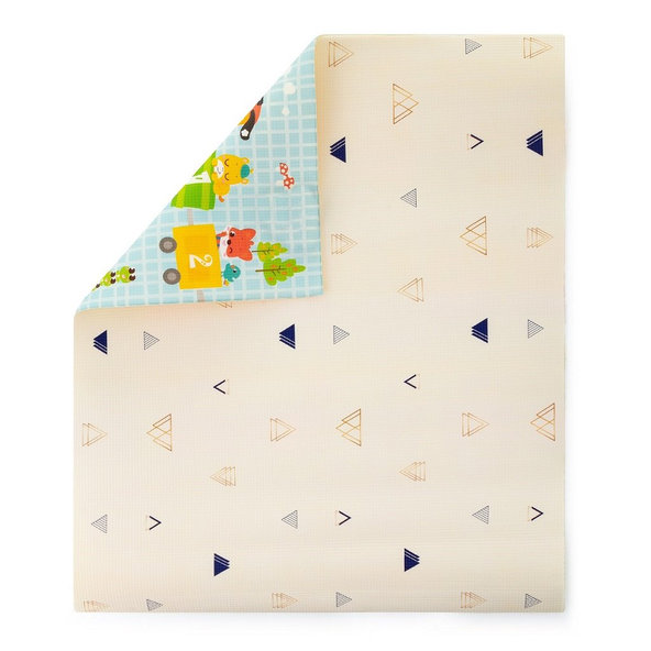 PETITE&MARS Podložka na hranie Joy Max 180x150x1,5 cm Train