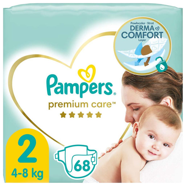 PAMPERS Plienky Premium Care 2 MINI 4-8kg 68 ks