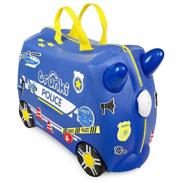 TRUNKI Kufrík cestovný odrážadlo Policajné auto 3r+