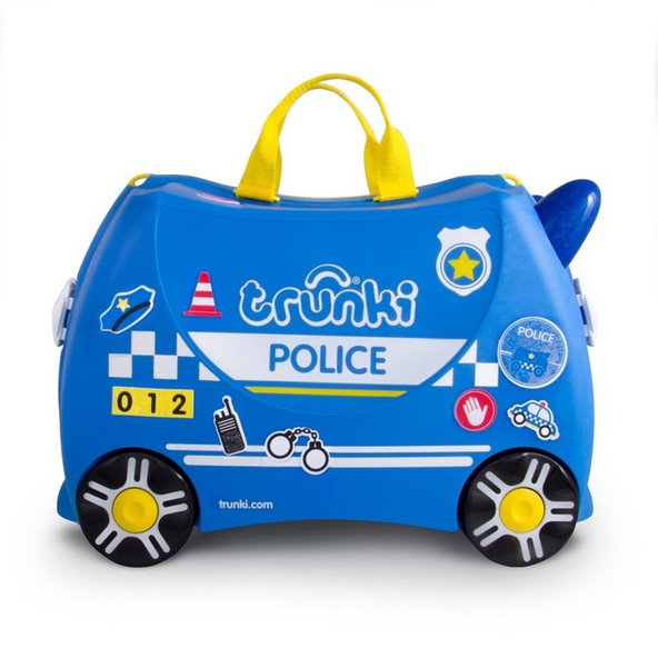 TRUNKI Kufrík cestovný odrážadlo Policajné auto 3r+