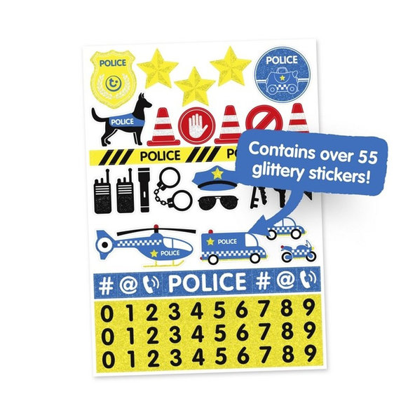 TRUNKI Kufrík cestovný odrážadlo Policajné auto 3r+