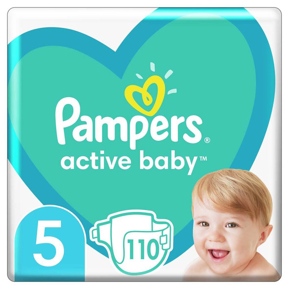 PAMPERS Plienky Active Baby 5 JUNIOR 11-16kg 110ks
